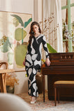 The Glow Women Dazzle Kurung Set - Black Sea