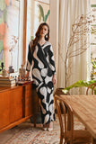 The Glow Women Dazzle Kurung Set - Black Sea