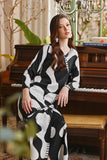 The Glow Women Dazzle Kurung Set - Black Sea