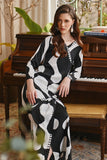 The Glow Women Dazzle Kurung Set - Black Sea