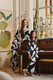 The Glow Women Dazzle Kurung Set - Black Sea