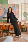 The Glow Women Memoir Kebaya Set - Black Jacquard