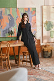 The Glow Women Memoir Kebaya Set - Black Jacquard
