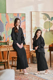 The Glow Memoir Kebaya Set - Black Jacquard