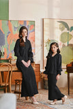 The Glow Memoir Kebaya Set - Black Jacquard