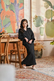 The Glow Memoir Kebaya Set - Black Jacquard