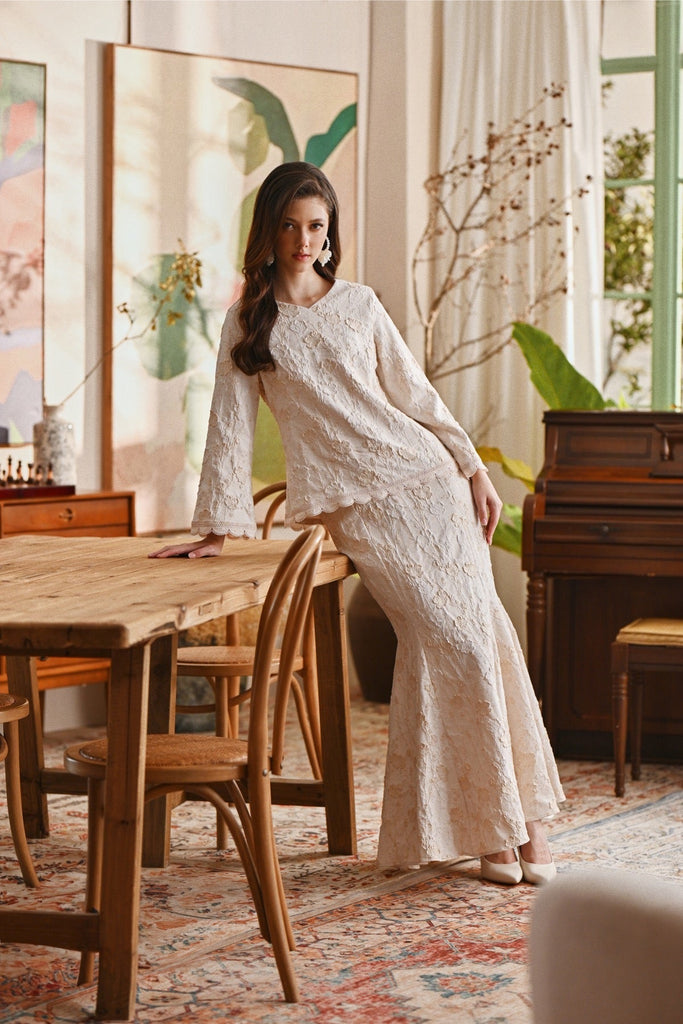 The Glow Women Glitz Kurung Set - Moonlight Jacquard