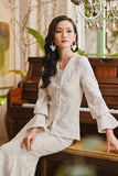 The Glow Women Lavish Kebaya Set - Whisper Pink Jacquard