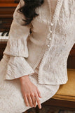 The Glow Women Lavish Kebaya Set - Whisper Pink Jacquard