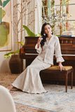The Glow Women Lavish Kebaya Set - Whisper Pink Jacquard