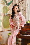 The Glow Women Glossy Kurung Set - Pink Carnation