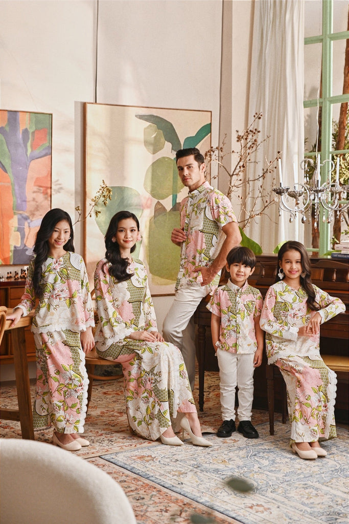 The Glow Men Batik Shirt - Blooms