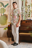 The Glow Men Batik Shirt - Blooms