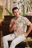 The Glow Men Batik Shirt - Blooms