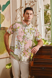 The Glow Men Batik Shirt - Blooms