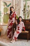 The Glow Dazzle Kurung Set - Ruby