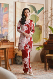 The Glow Women Dazzle Kurung Set - Ruby