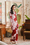 The Glow Women Dazzle Kurung Set - Ruby
