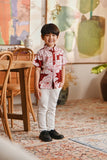 The Glow Batik Shirt - Ruby