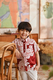 The Glow Batik Shirt - Ruby