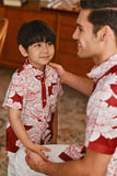 The Glow Batik Shirt - Ruby