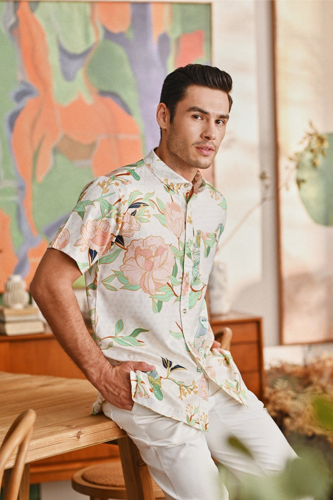 The Glow Men Batik Shirt - Tenang