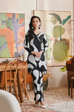 The Glow Women Dazzle Kurung Set - Black Sea