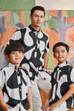 The Glow Men Batik Shirt - Black Sea