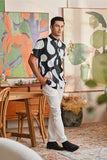 The Glow Men Batik Shirt - Black Sea