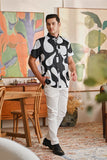 The Glow Men Batik Shirt - Black Sea