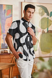The Glow Men Batik Shirt - Black Sea