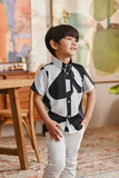 The Glow Batik Shirt - Black Sea