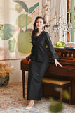 The Glow Women Memoir Kebaya Set - Black Jacquard