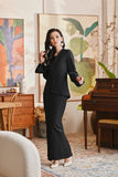 The Glow Women Memoir Kebaya Set - Black Jacquard