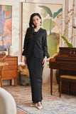 The Glow Women Memoir Kebaya Set - Black Jacquard