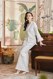 The Glow Women Memoir Kebaya Set - Off White Jacquard