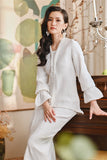 The Glow Women Memoir Kebaya Set - Off White Jacquard