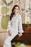 The Glow Women Memoir Kebaya Set - Off White Jacquard