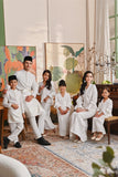 The Glow Women Memoir Kebaya Set - Off White Jacquard