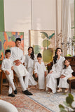 The Glow Memoir Kebaya Set - Off White Jacquard