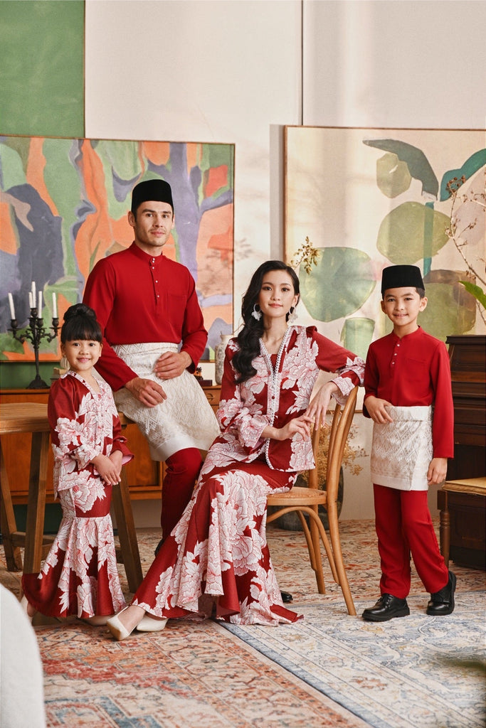 The Glow Allure Kebaya Set - Ruby