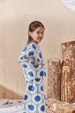 Printed Dolman Sleeve Blouse