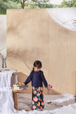 Floral skirt berlipat