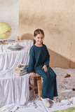 Emerald Green Top Blouse with Skirt