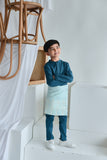 baju melayu budak teal
