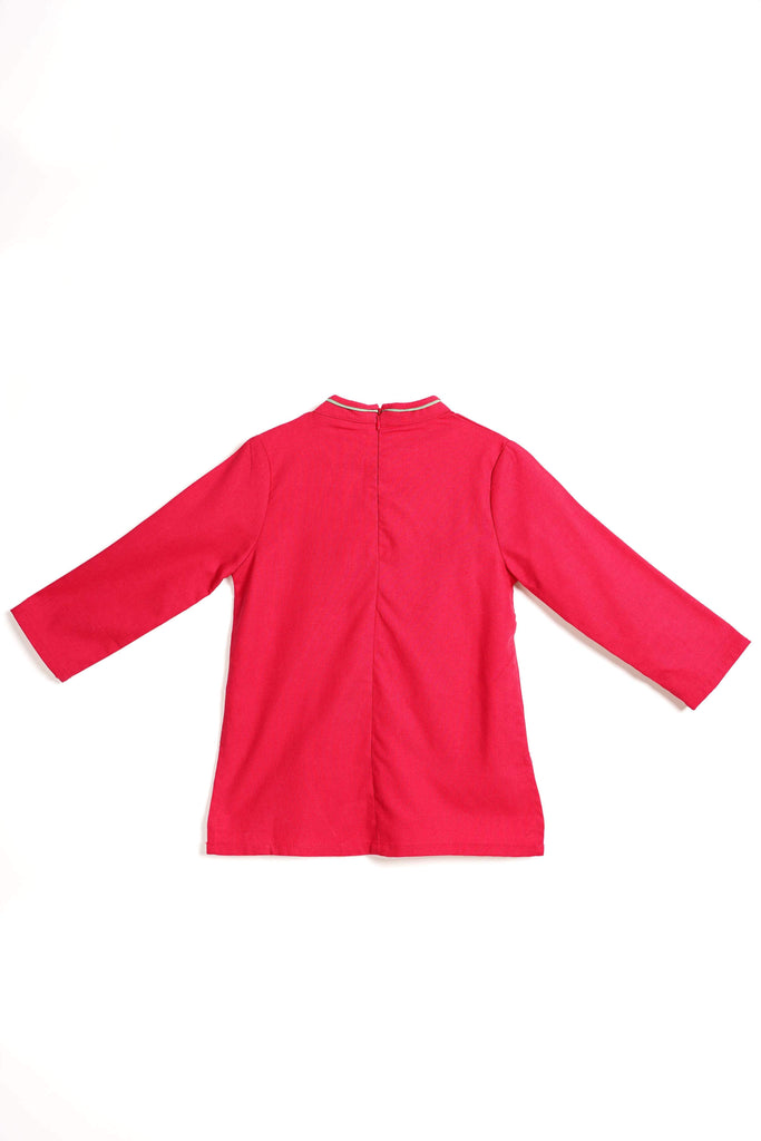 The Spring Cheongsam Blouse - Rose - POKOKS.COM
