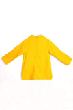 The Spring Cheongsam Blouse - Mustard - POKOKS.COM
