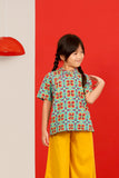 Short Sleeve Cheongsam Blouse for Girls