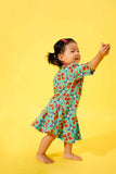 The Spring Babies Cheongsam - Spring Garden Print - POKOKS.COM
