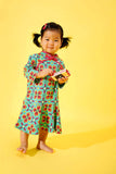 The Spring Babies Cheongsam - Spring Garden Print - POKOKS.COM